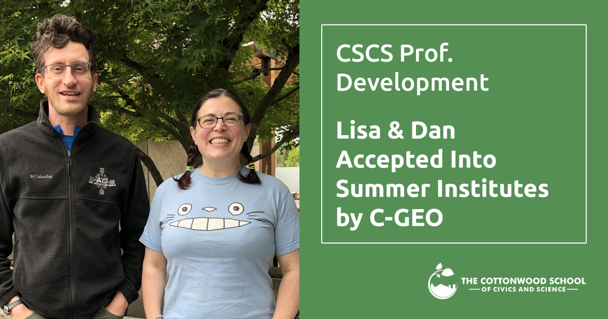 Two Cottonwood Teachers Selected for Summer Geography Institutes  